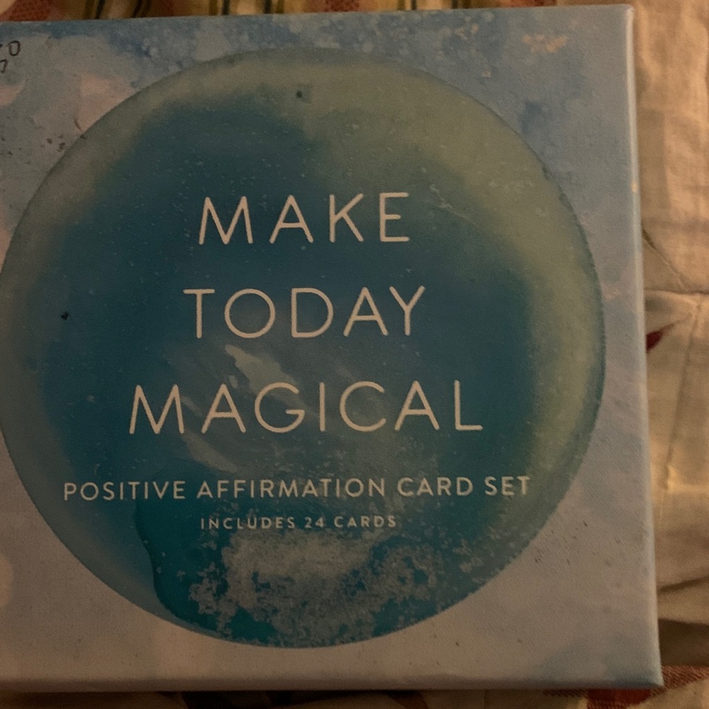 Make Today Magical Affirmation Card Set - Blue